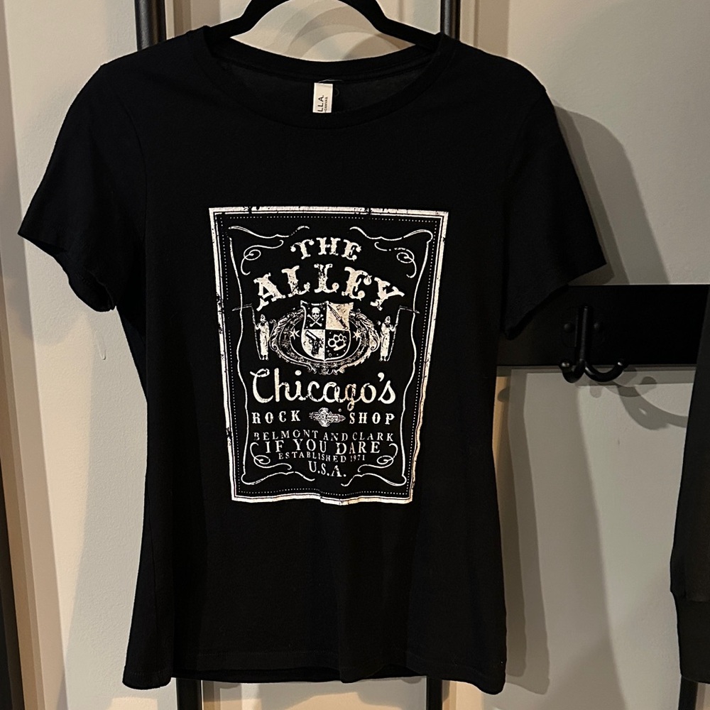 The Alley Chicago - Bella Canvas Black Graphic Tee
